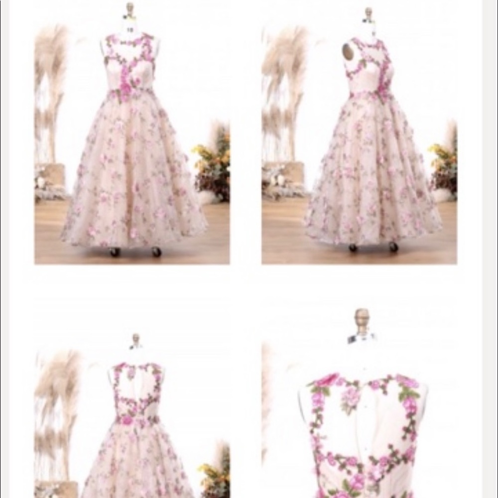 Enchanted forest themed custom Prom Dress.  Worn only a few hours.